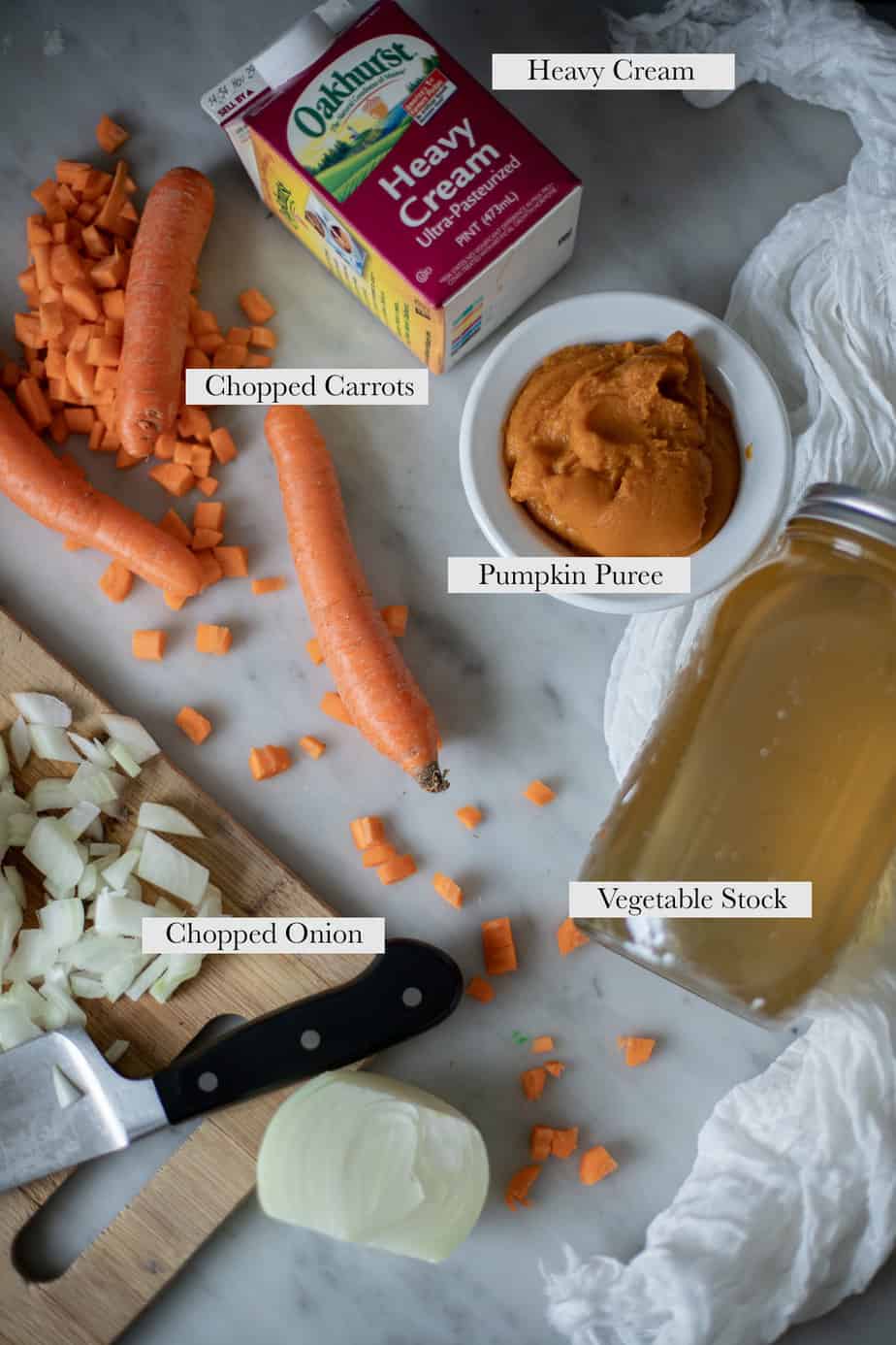 Pumpkin Soup Ingredients