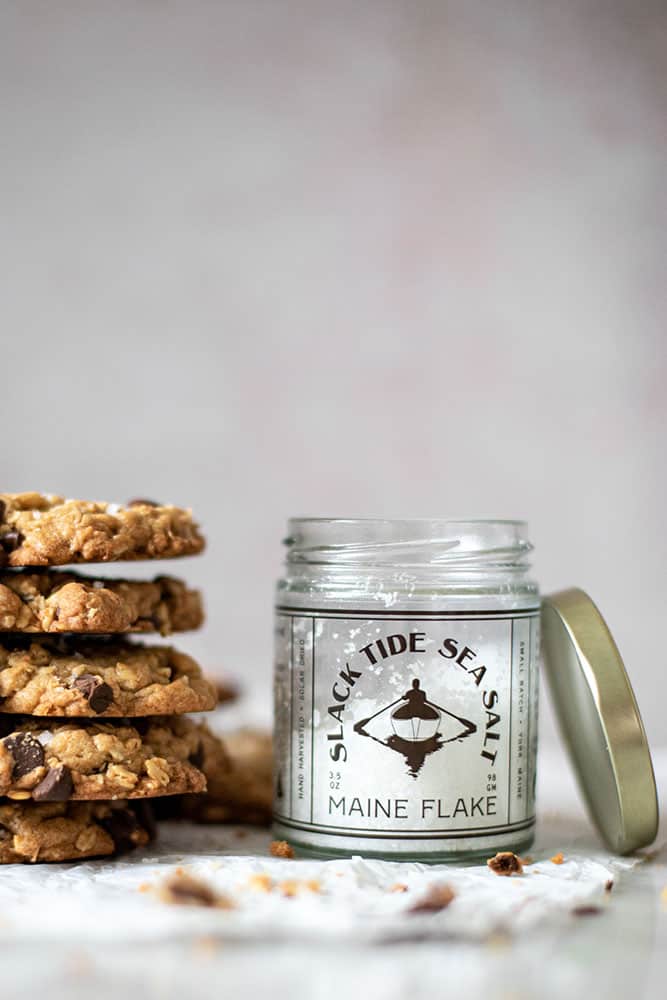 slack tide maine sea salt with sea salt oatmeal chocolate chip cookies